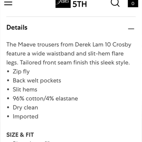 Derek Lam Women’s White Maeve Slit Hem Flare Long New size 8 Pants - Picture 5 of 16